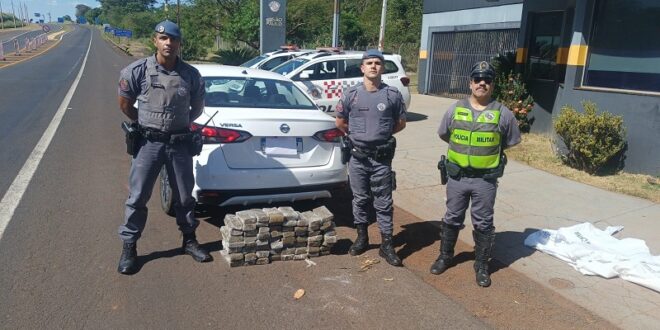 A093 – Um dia após comemorar aniversário, motorista é preso em Florínea transportando 61 tabletes de maconha